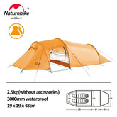 Naturehike Opalus 2, 3 eller 4 personers turtelt. 4 sesong telt. Ultralett vanntett campingtelt.